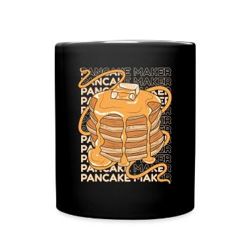 Recettes de crêpière Flapjack Griddlecake - Mug uni - noir - Devant