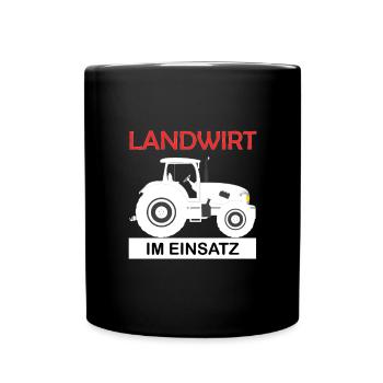 Farmer in action Farmer Funny saying nature - Full Colour Mug - black - Front
