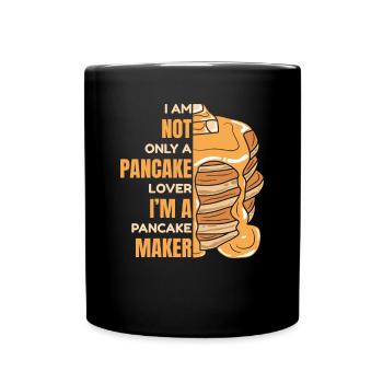 Pancake Lover Maker Rezepte Flapjack Liebhaber - Tasse einfarbig - Schwarz - Vorne