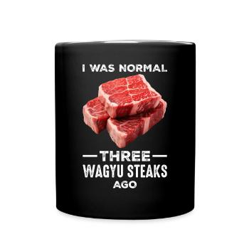 Wagyu Steak - Full Colour Mug - black - Front