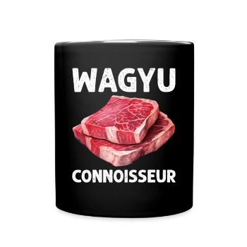 Wagyu Steak - Full Colour Mug - black - Front