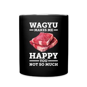 Wagyu Steak - Full Colour Mug - black - Front