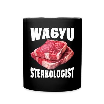 Wagyu Steak - Full Colour Mug - black - Front
