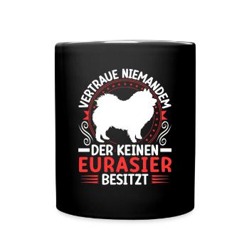 I own a Eurasier Eurasian Spitz - Full Colour Mug - black - Front