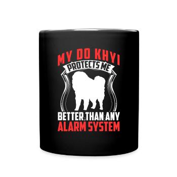 Do Khyi protects me Tibetan Mastiff Tibetan Mastiff - Full Colour Mug - black - Front