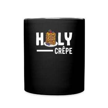 Lustiges Pfannkuchenliebhaber Geschenk - Tasse einfarbig - Schwarz - Vorne