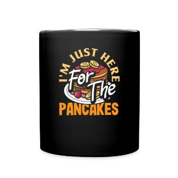 Lustiges Pfannkuchenliebhaber Geschenk - Tasse einfarbig - Schwarz - Vorne