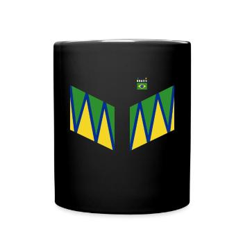 Brazil Brazil shirt Brazilian Rio de Janeirao - Full Colour Mug - black - Front