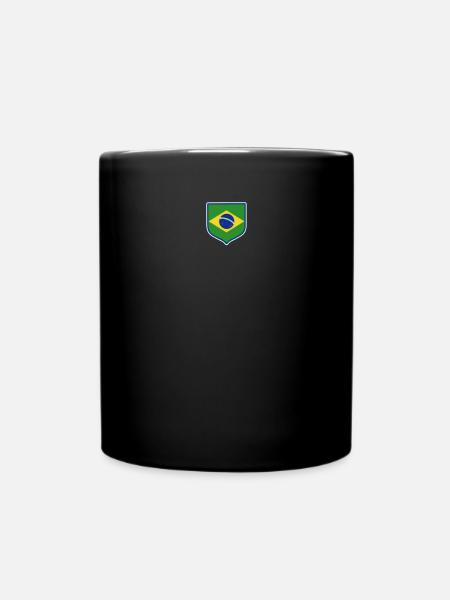 Brasilien Brazil shirt Brasilianer Rio de Janeirao - Tasse einfarbig - Schwarz