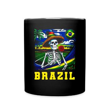 Brasilien Brazil shirt Brasilianer Rio de Janeirao - Tasse einfarbig - Schwarz - Vorne