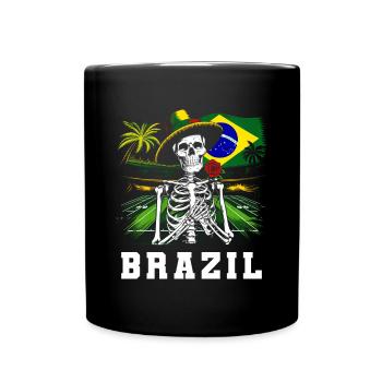 Brasilien Brazil shirt Brasilianer Rio de Janeirao - Tasse einfarbig - Schwarz - Vorne
