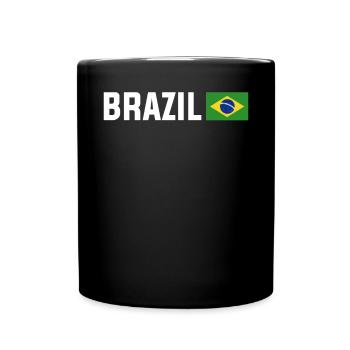 Brasilien Brazil shirt Brasilianer Rio de Janeirao - Tasse einfarbig - Schwarz - Vorne
