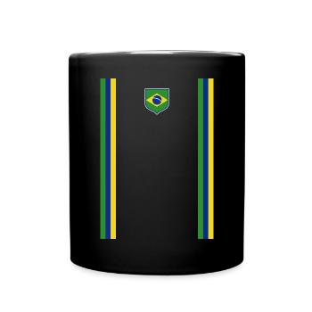 Brasilien Brazil shirt Brasilianer Rio de Janeirao - Tasse einfarbig - Schwarz - Vorne