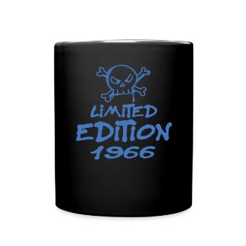 Limited Edition 1966 Geburtstag 1966 Geboren - Tasse einfarbig - Schwarz - Vorne