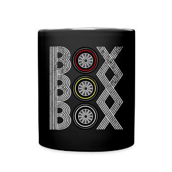Futuristic abstract pattern with geometric - Full Colour Mug - black - Front