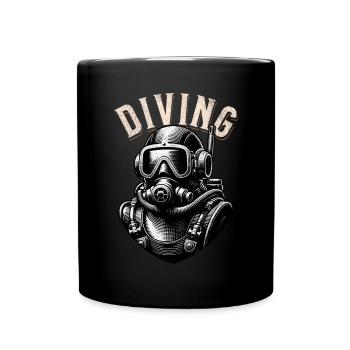 Diving Divers - Full Colour Mug - black - Front