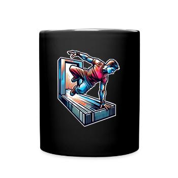 Parkour - Mug uni - noir - Devant