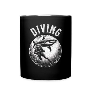 Diving Divers - Full Colour Mug - black - Front
