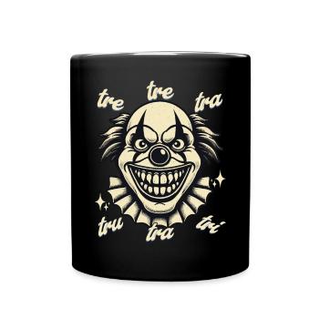 Clown effrayant tre-tre-tra-tru-tra Internet Meme - Mug uni - noir - Devant