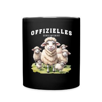 Official (l)afshirt Funny Sheep - Full Colour Mug - black - Front