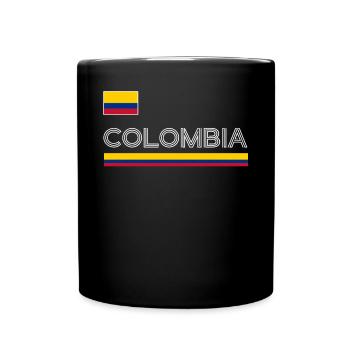 Kolumbien Colombia Medellin Urlaub Bogota Cali - Tasse einfarbig - Schwarz - Vorne