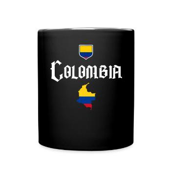 Kolumbien Colombia Medellin Urlaub Bogota Cali - Tasse einfarbig - Schwarz - Vorne