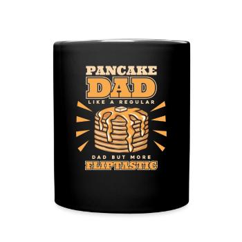 Pfannkuchen Papa Mehr Fliptastische Rezepte Flapjack - Tasse einfarbig - Schwarz - Vorne