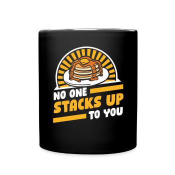 Personne ne s’empile jusqu’à vous Recettes Griddlecake - Mug uni - noir - Devant