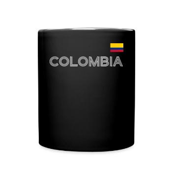 Kolumbien Colombia Medellin Urlaub Bogota Cali - Tasse einfarbig - Schwarz - Vorne