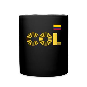 Kolumbien Colombia Medellin Urlaub Bogota Cali - Tasse einfarbig - Schwarz - Vorne