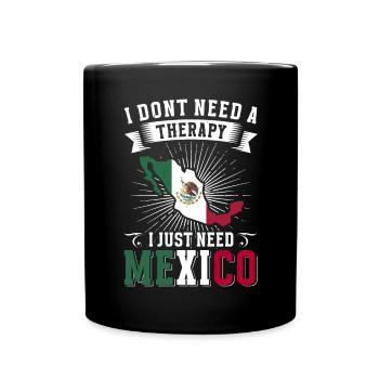 Mexique Mexique Cadeau mexicain Flag Football - Mug uni - noir - Devant