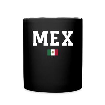 Mexique Mexique Cadeau mexicain Flag Football - Mug uni - noir - Devant
