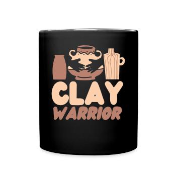 Pottery Ceramics Artist Clay - Full Colour Mug - black - Front