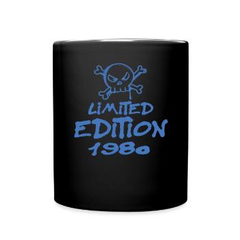 Limited Edition 1980 Birthday Born 1980 - Full Colour Mug - black - Front