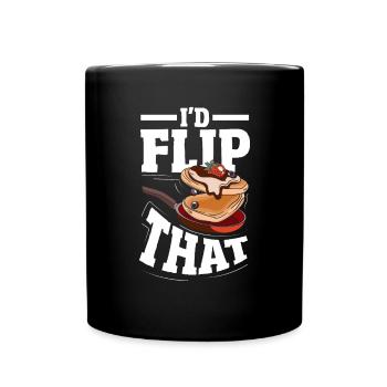 Funny Pancake Lover Gift - Full Colour Mug - black - Front