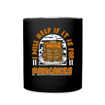 Aidera si c’est pour l’amateur de recettes de crêpes - Mug uni - noir - Devant
