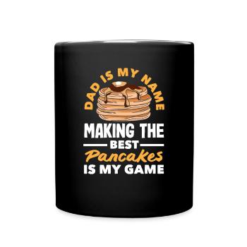 Funny Pancake Lover Gift - Full Colour Mug - black - Front