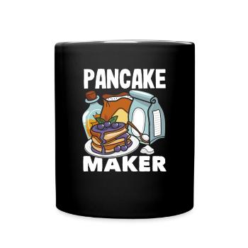 Funny Pancake Lover Gift - Full Colour Mug - black - Front