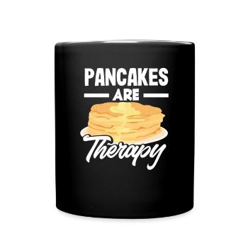 Funny Pancake Lover Gift - Full Colour Mug - black - Front