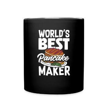 Funny Pancake Lover Gift - Full Colour Mug - black - Front
