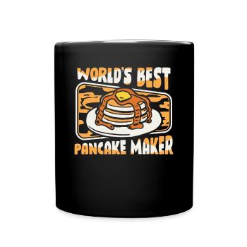 Meilleures recettes de crêpières au monde Griddlecake - Mug uni - noir - Devant