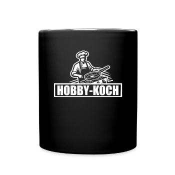 Hobbykoch - Kochen - Tasse einfarbig - Schwarz - Vorne