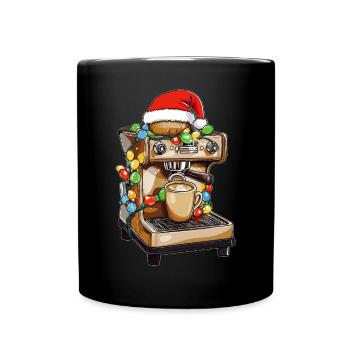 Barista Coffee Lover Coffee Maker Machine - Full Colour Mug - black - Front