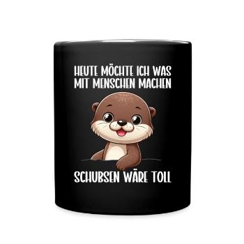 Aujourd’hui, j’ai envie de faire quelque chose avec les gens Push - Mug uni - noir - Devant