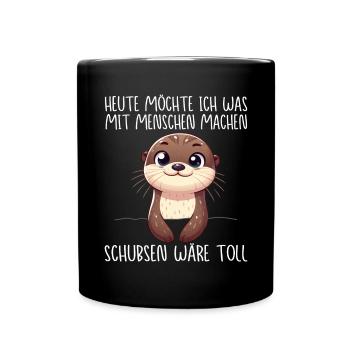 Aujourd’hui, j’ai envie de faire quelque chose avec les gens Push - Mug uni - noir - Devant