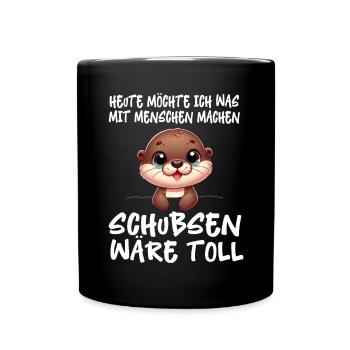 Aujourd’hui, j’ai envie de faire quelque chose avec les gens Push - Mug uni - noir - Devant