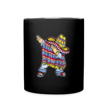 Mexique Mexique Cadeau mexicain Flag Football - Mug uni - noir - Devant
