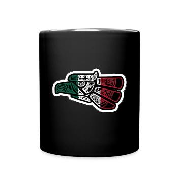 Mexique Mexique Cadeau mexicain Flag Football - Mug uni - noir - Devant