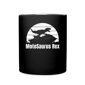 Jet Ski MotoSaurus Rex - Drôle de Jet Ski Dinosaure - Mug uni - noir - Devant