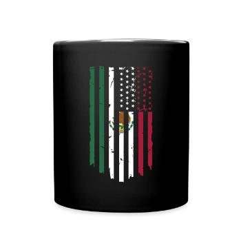 Mexique Mexique Cadeau mexicain Flag Football - Mug uni - noir - Devant